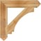 Ekena Millwork Imperial Arts & Crafts Rough Sawn Bracket, Western Red Cedar, 6"W x 34"D x 34"H BKT06X34X34IMP03RWR - alternate 4